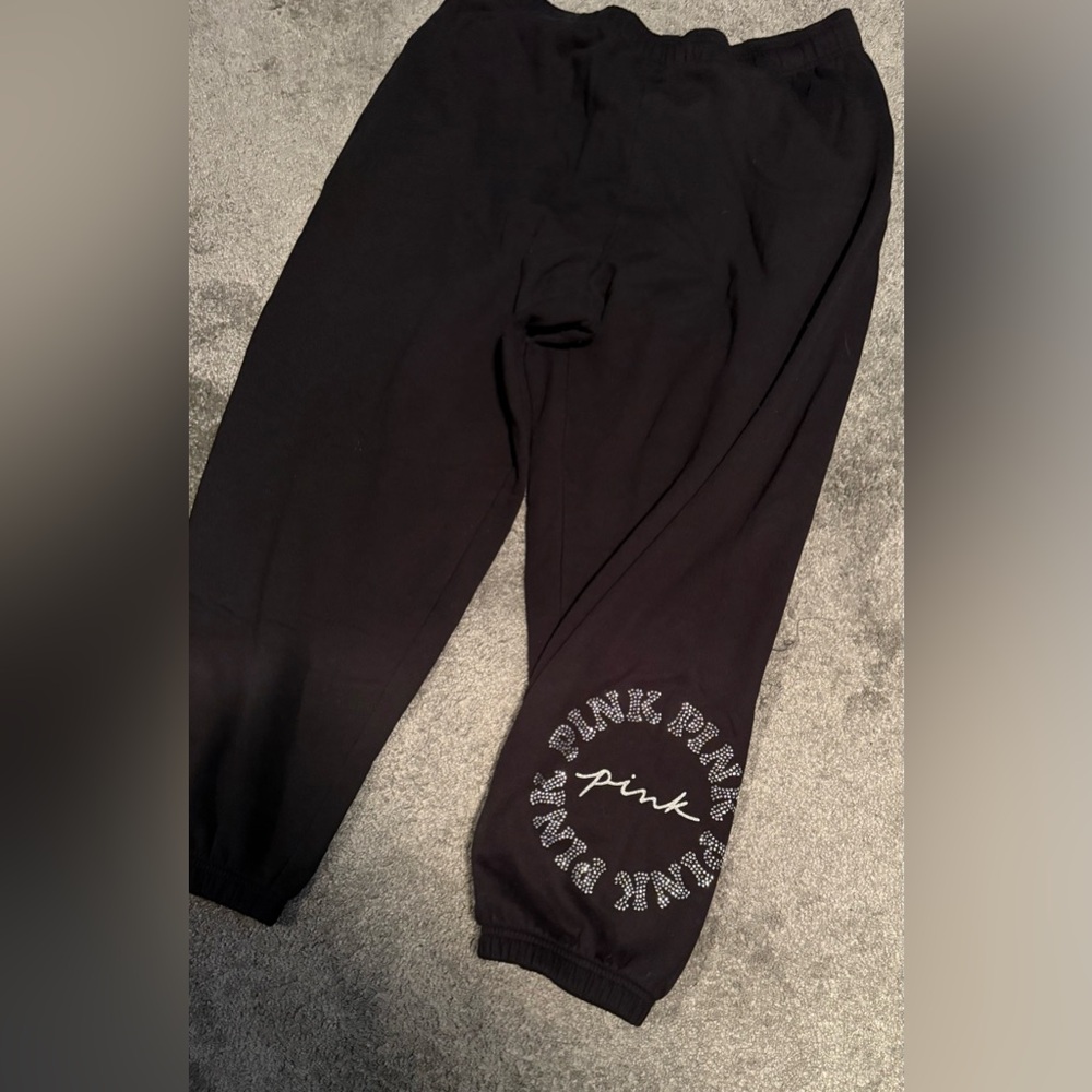 PINK Victoria's Secret Black Joggers